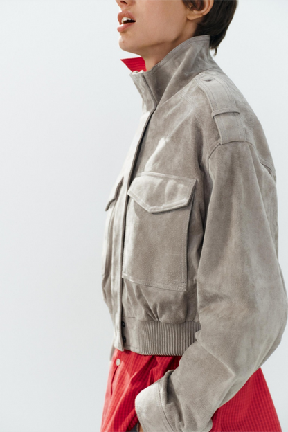 COSA - Blouson Court Gris