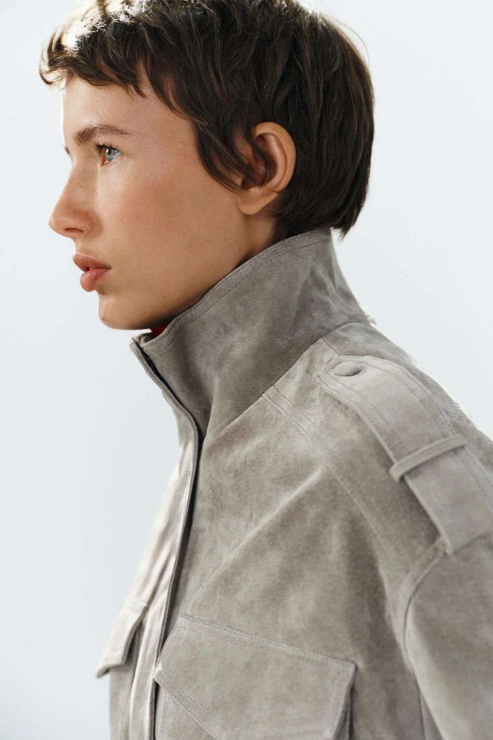 COSA - Blouson Court Gris