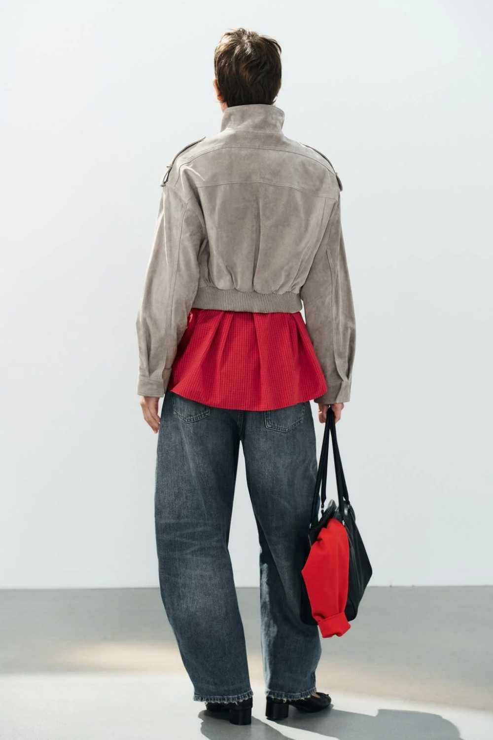 COSA - Blouson Court Gris